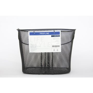 CESTINO ANTERIORE NERO IN ACCIAIO DELUXE