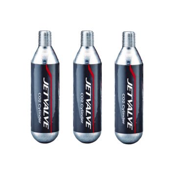 WELDTITE JETVALVE 3 X CO2 CYLINDERS (16G)