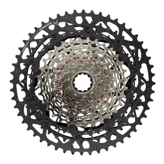 SRAM CASSETTA XS-1270 T-TYPE EAGLE 12 VELOCITÀ BLACK / SILVER SRAM CASSETTA XS-1270 T-TYPE EAGLE 12 VELOCITÀ BLACK / SILVER