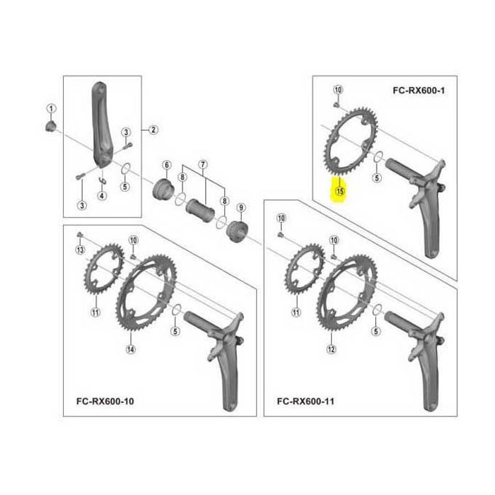 SHIMANO CORONA 30D FC-RX600 GRX SHIMANO CORONA 30D FC-RX600 GRX
