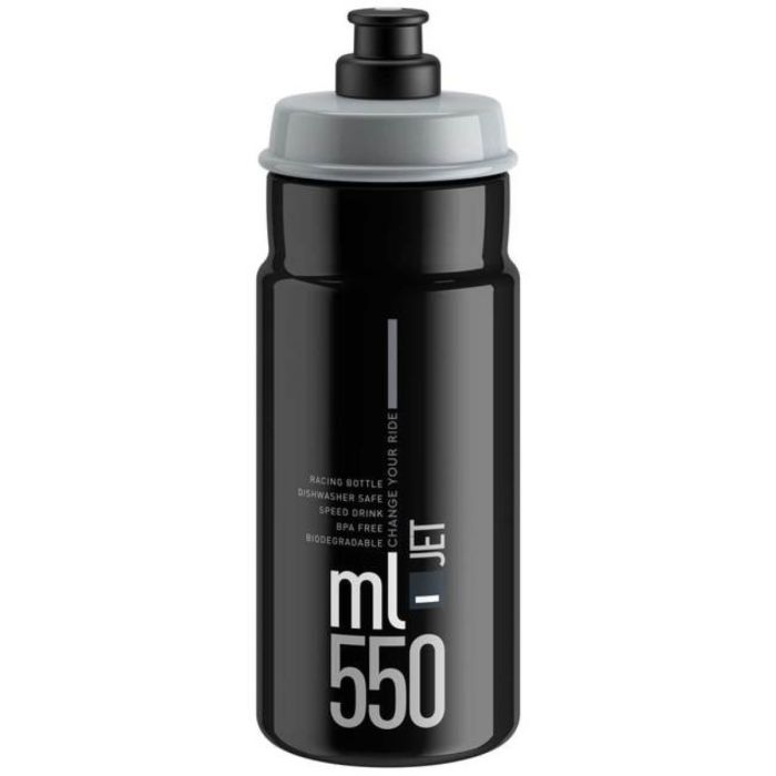ELITE BORRACCIA JET NERO LOGO GRIGIO 550ML ELITE BORRACCIA JET NERO LOGO GRIGIO 550ML